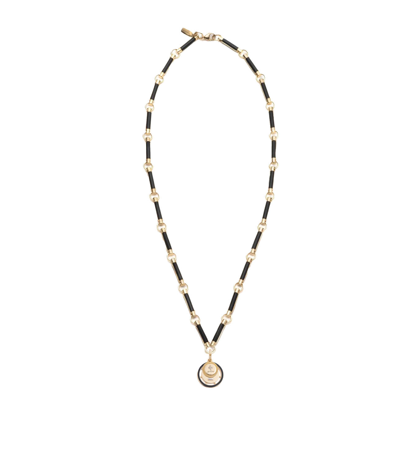 Vivacity Element Chain Couplet Necklace - Onyx Gemstone Jewelry for Women, Elegant Layering Necklace for Daily Wear & Special Occasions