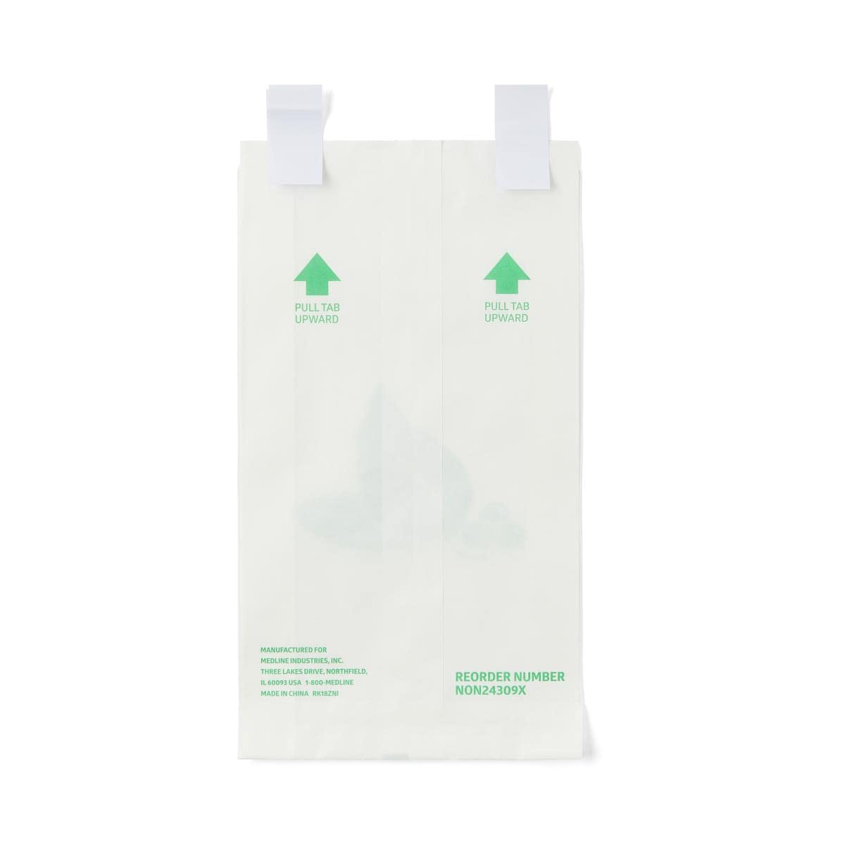 Medline Disposable Paper Bedside Bags - Case of 2000 (2000 Count) | Hospital-Grade Waste Collection for Patient Rooms, Clinics & Home Healthcare Use