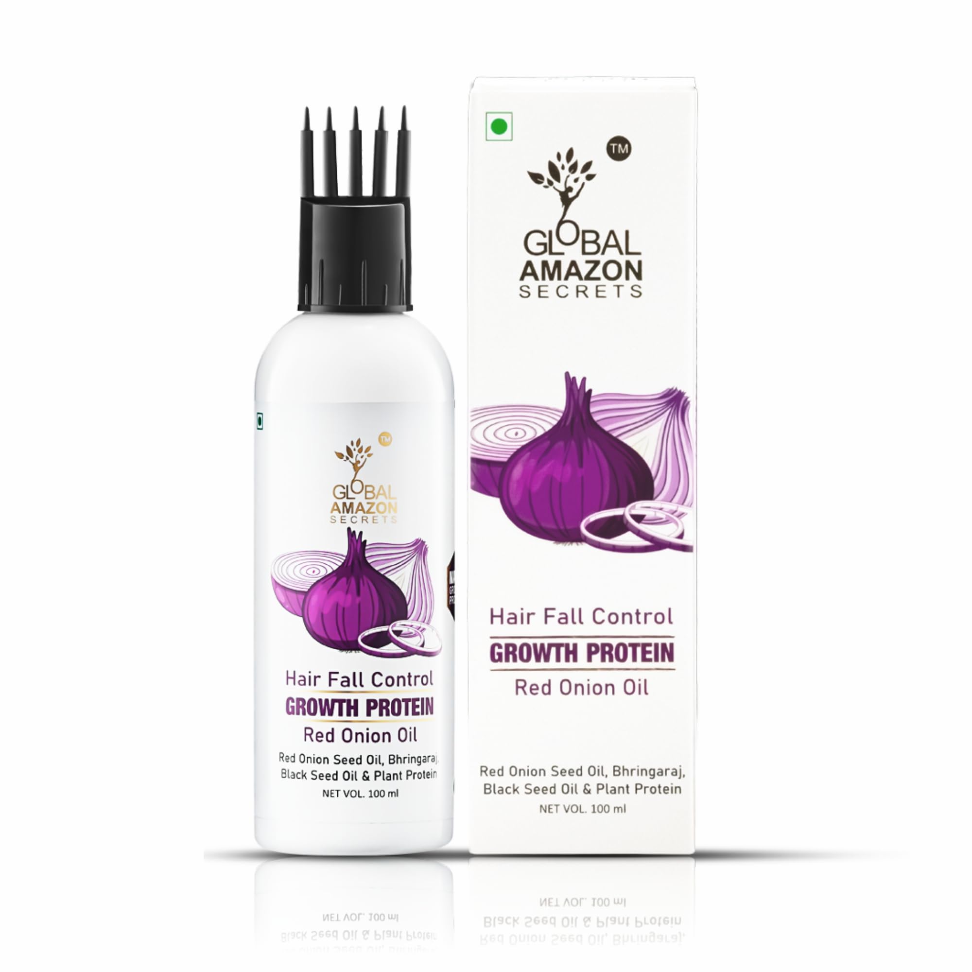 Amazon Best-Selling Onion & Black Seed Hair Growth Oil - 100ml for Men & Women | Promotes Thicker, Stronger Hair | Perfect for Daily Scalp Massage & Frizz Control