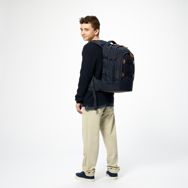 Satch Pack Nordic Blue Backpack - Stylish & Durable Travel Bag for Men & Women - Perfect for Hiking, Commuting & School