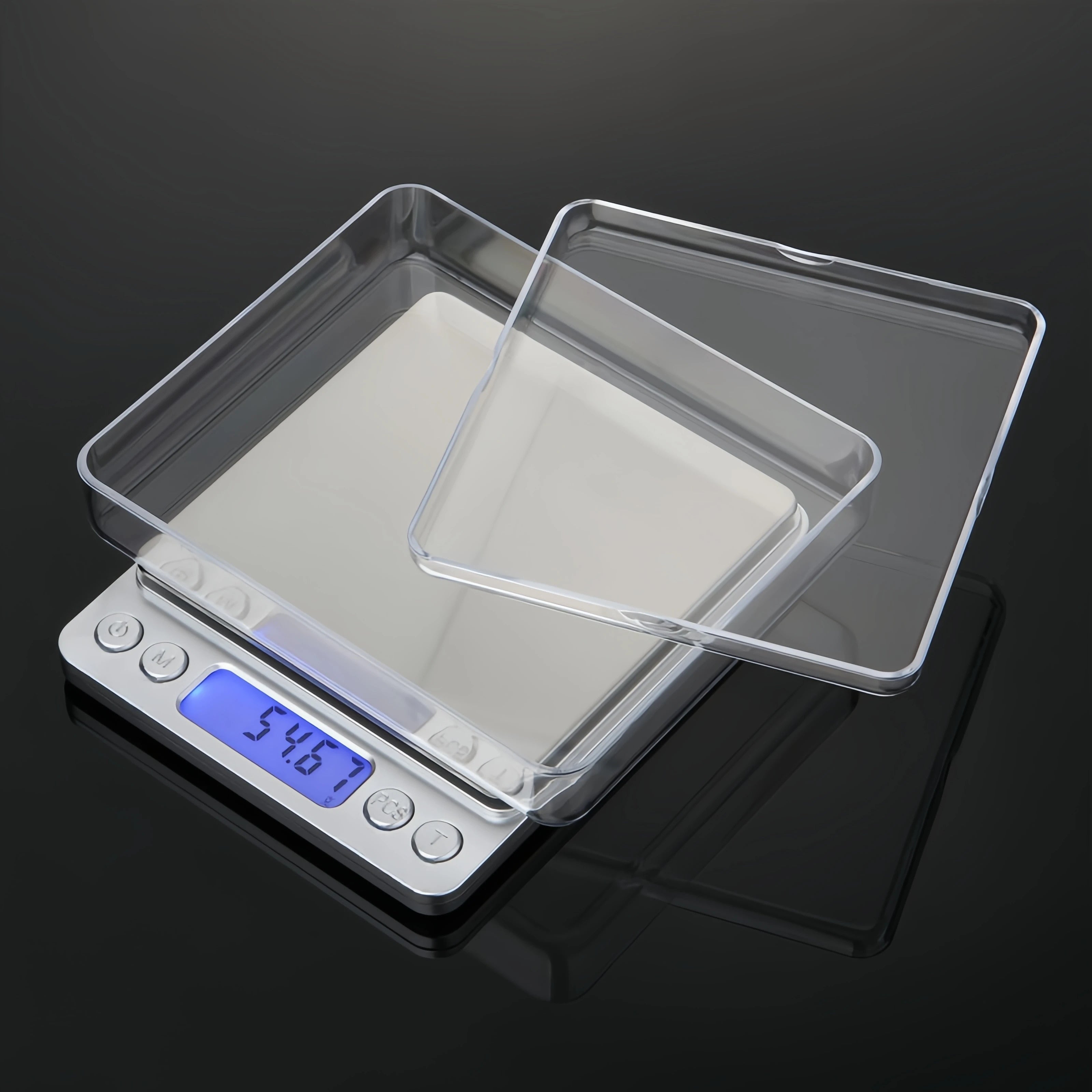 ANYCO Anygleam Digital Kitchen Scale - 1kg Capacity, Precise Electronic Food Scale in Silver for Baking, Cooking & Portion Control | Perfect for Home & Commercial Use