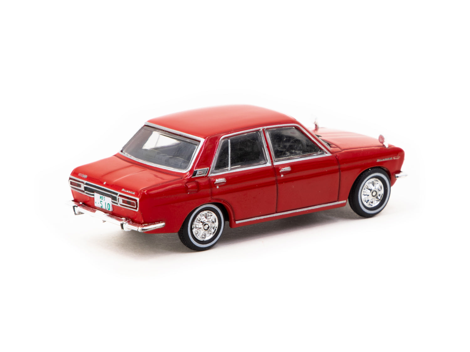 J Collection 1/64 Scale Datsun Bluebird 1600SSS P510 Diecast Model Car - Red Color - Perfect for Collectors, Display & Racing Scenes