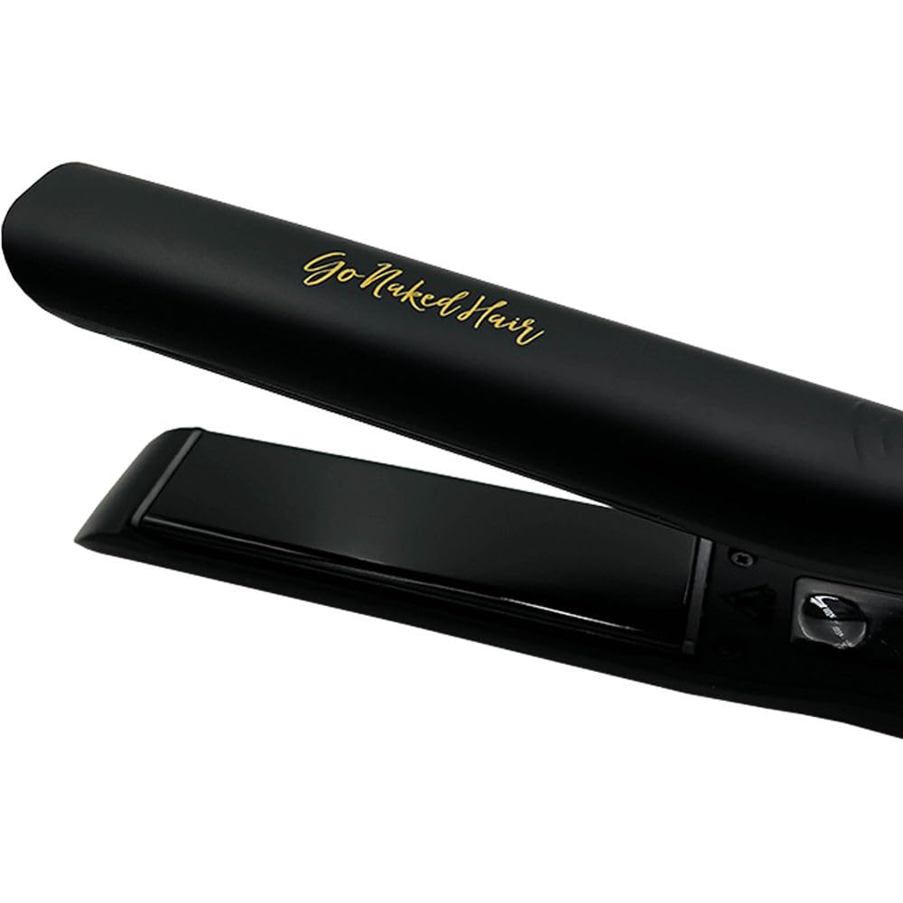 Go Naked Hair Professional Hair Straightener - Salon-Grade Flat Iron for Smooth & Silky Hair - Perfect for Home Use, Travel & Styling