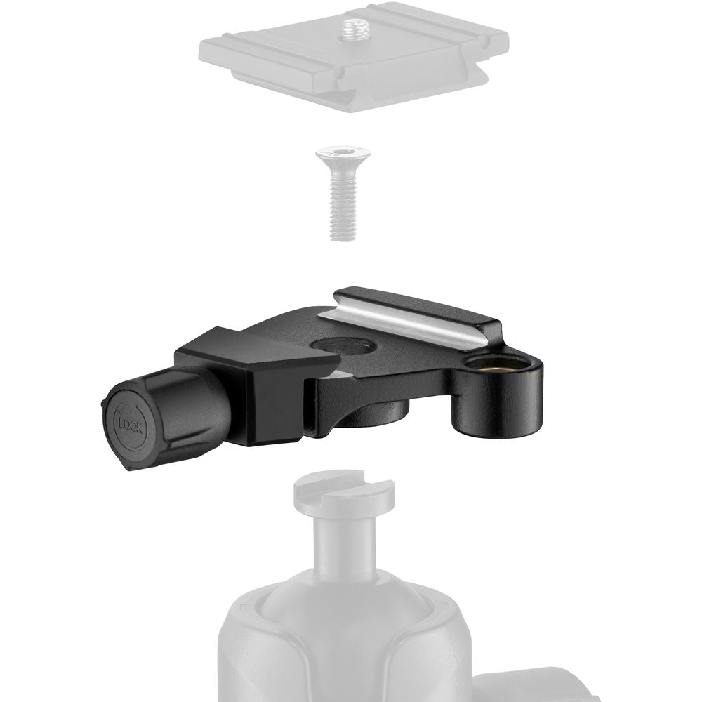 Manfrotto Top Lock Quick Release Travel Adapter Plate - Compatible with Tripods & Monopods - Perfect for Travel & Outdoor Photography