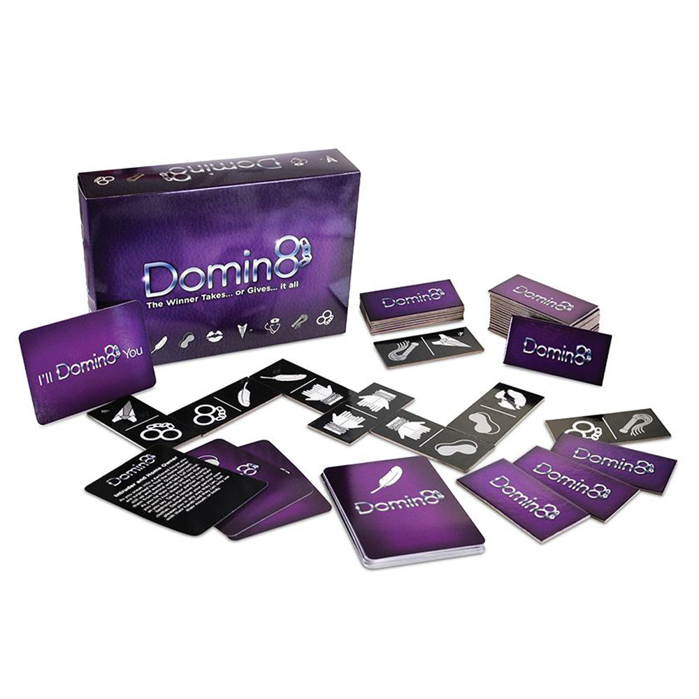 Domin8 BDSM Roleplay Dominoes - Adult Board Game for Couples | Kinky Sex Game for Bedroom Fun & BDSM Lovers | Perfect for Date Nights & Spicing Up Relationships