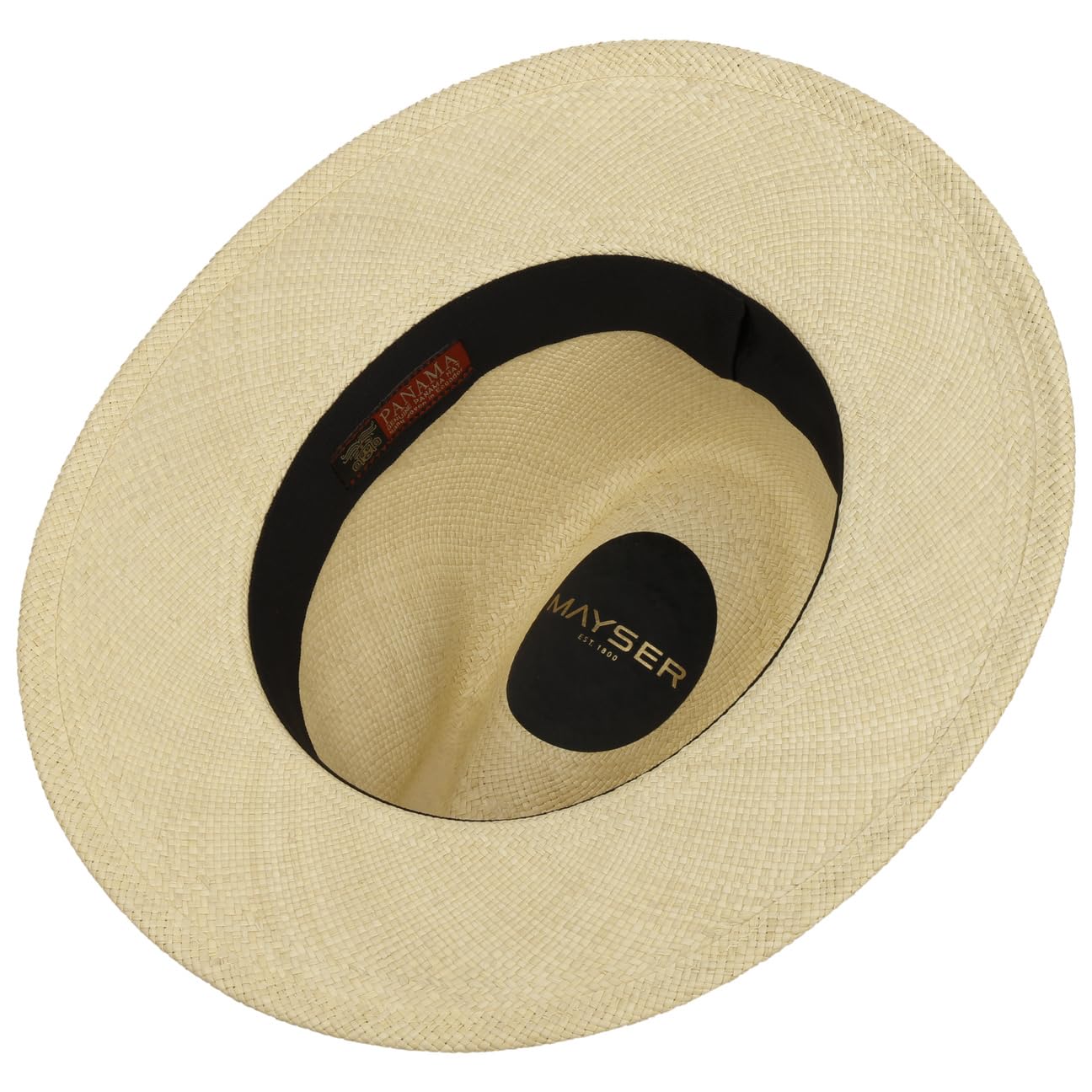Blue Menton Panama Straw Hat for Men - Handmade in EU - Perfect for Beach, Summer & Outdoor Activities