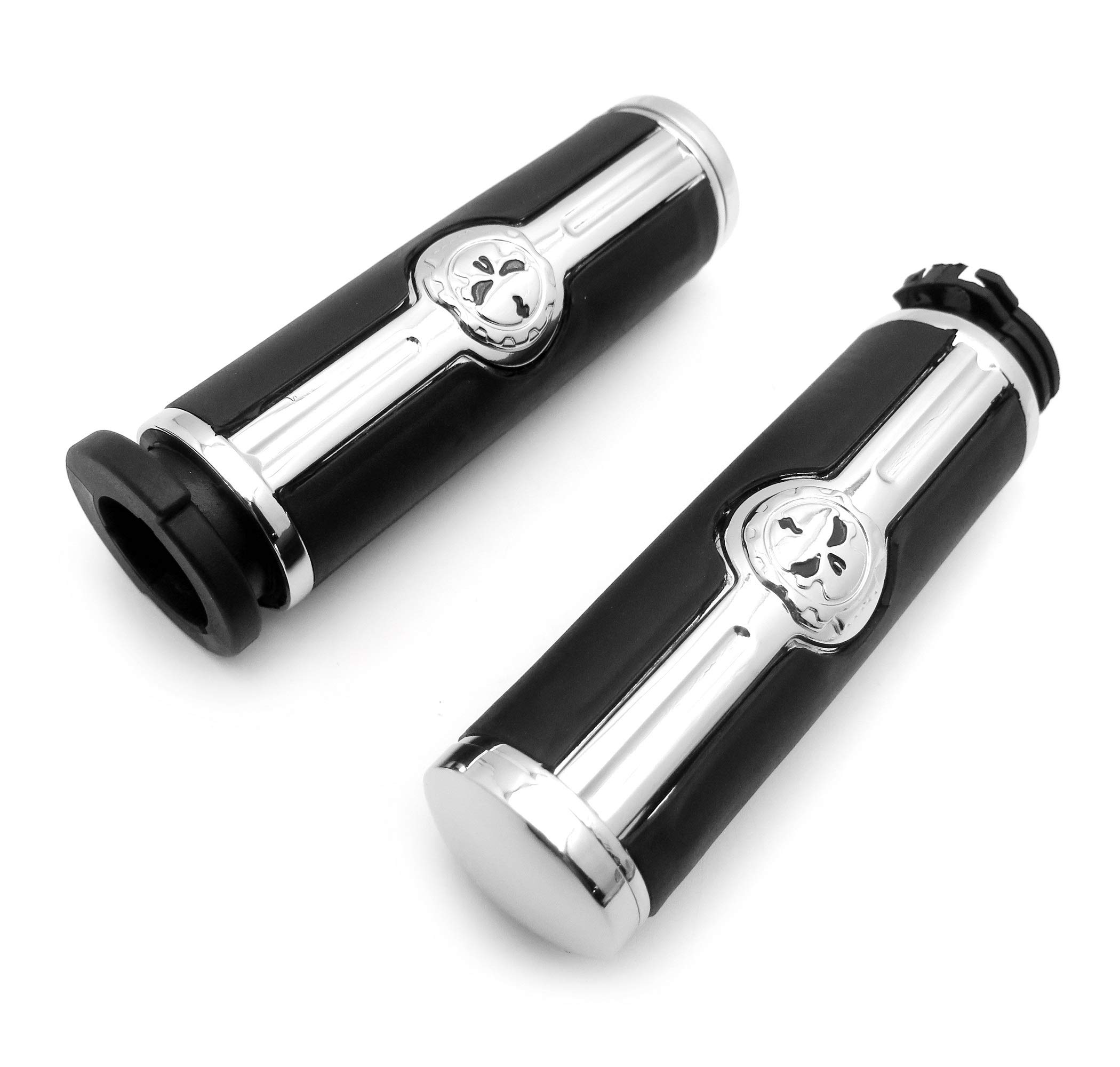 AfterMokit Universal Motorcycle Hand Grips Replacement for Cruiser Bikes - Compatible with 1