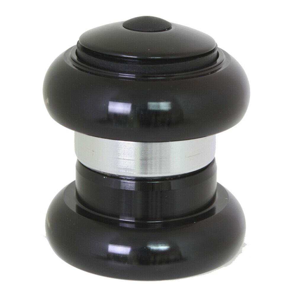 Pyramid Mountain Bike Headset - 1-1/8in Threadless Alloy Headset 34x30mm - Black - Perfect for MTB, Road & Hybrid Bikes