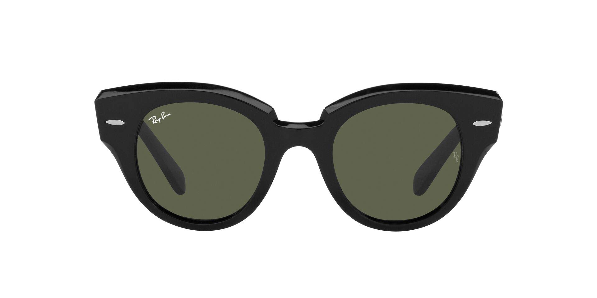Ray-Ban Women's Rb2192 Roundabout Round Polarized Sunglasses - UV Protection, Classic Style for Outdoor Activities, Driving, and Beach Wear
