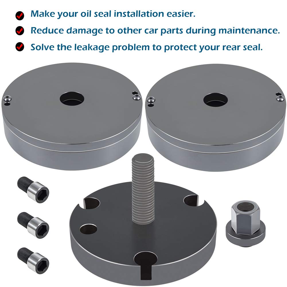 CAT 3406 3408 C-15 Diesel Engine Crankshaft Seal & Wear Sleeve Installer Tool Kit - Front & Rear Seal Driver Set for Heavy Duty Truck & Equipment Maintenance