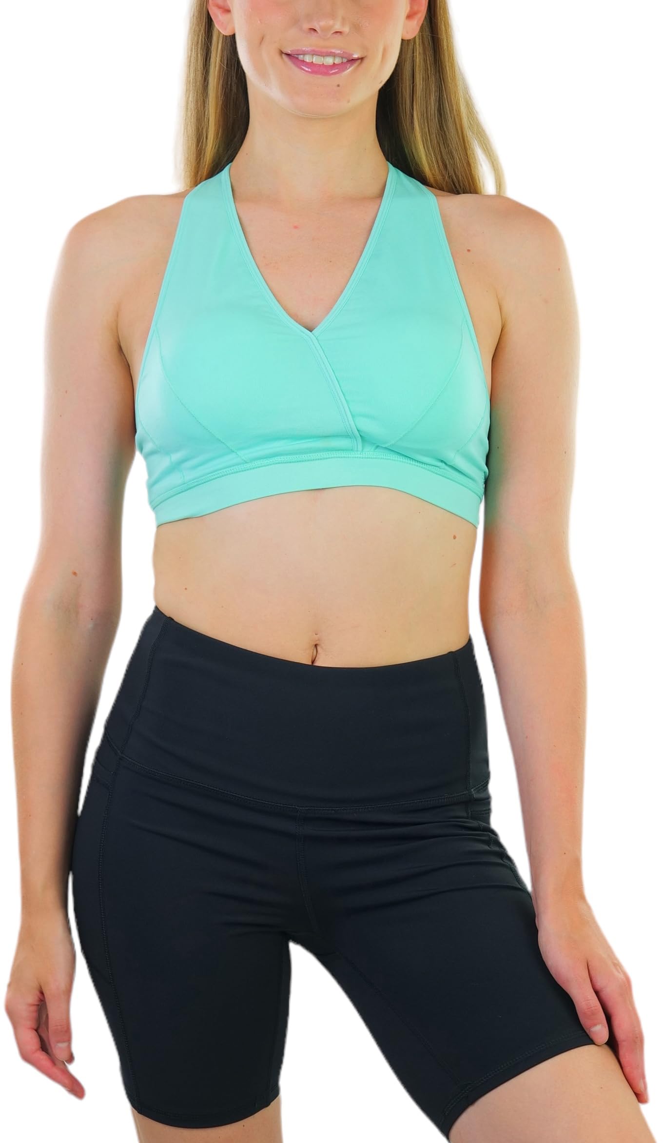 ToBeInStyle Women's Seamless Supportive Wire-Free Sports Bras & Bralettes - Comfortable Workout, Yoga, Running & Lounge Wear for Active Women