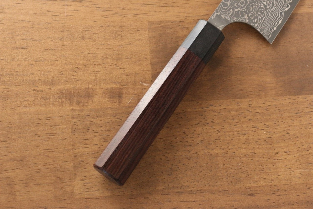 Masakage Kumo VG10 Damascus Gyuto Japanese Chef Knife 240mm with Premium Shitan Handle - Perfect for Sushi, Meat Slicing & Professional Kitchen Use