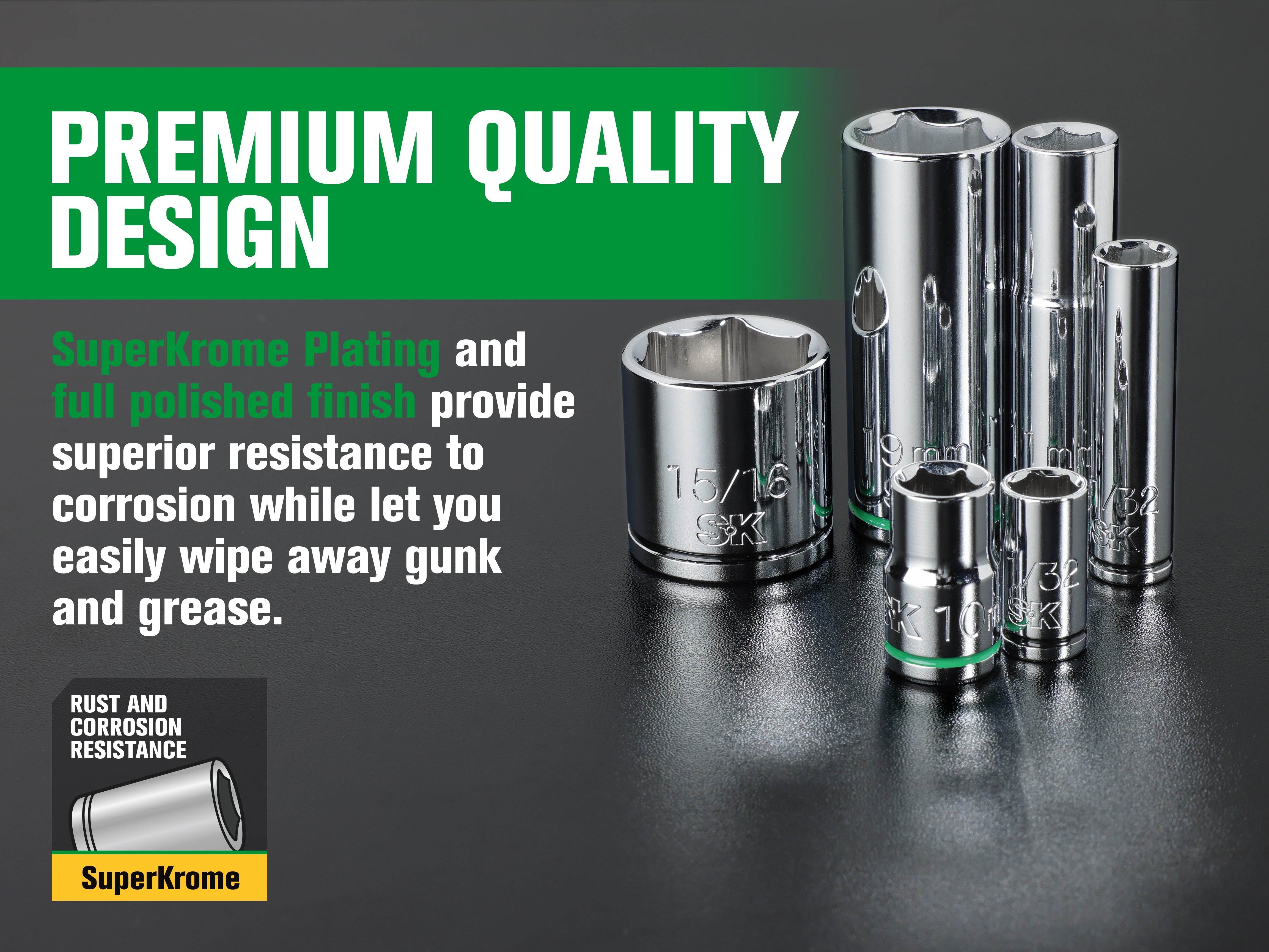 1/4 & 3/8 Drive 105-Piece 6-Point Shallow & Deep SAE & Metric Chrome Socket Set - Perfect for Automotive Repair, DIY Projects & Home Maintenance