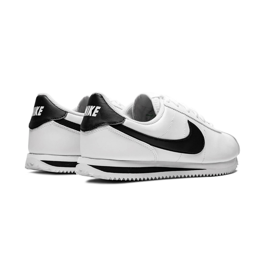 Nike Cortez (GS) Basic SL Sneakers - White & Black Classic Running Shoes for Kids - Perfect for School, Sports, and Casual Wear