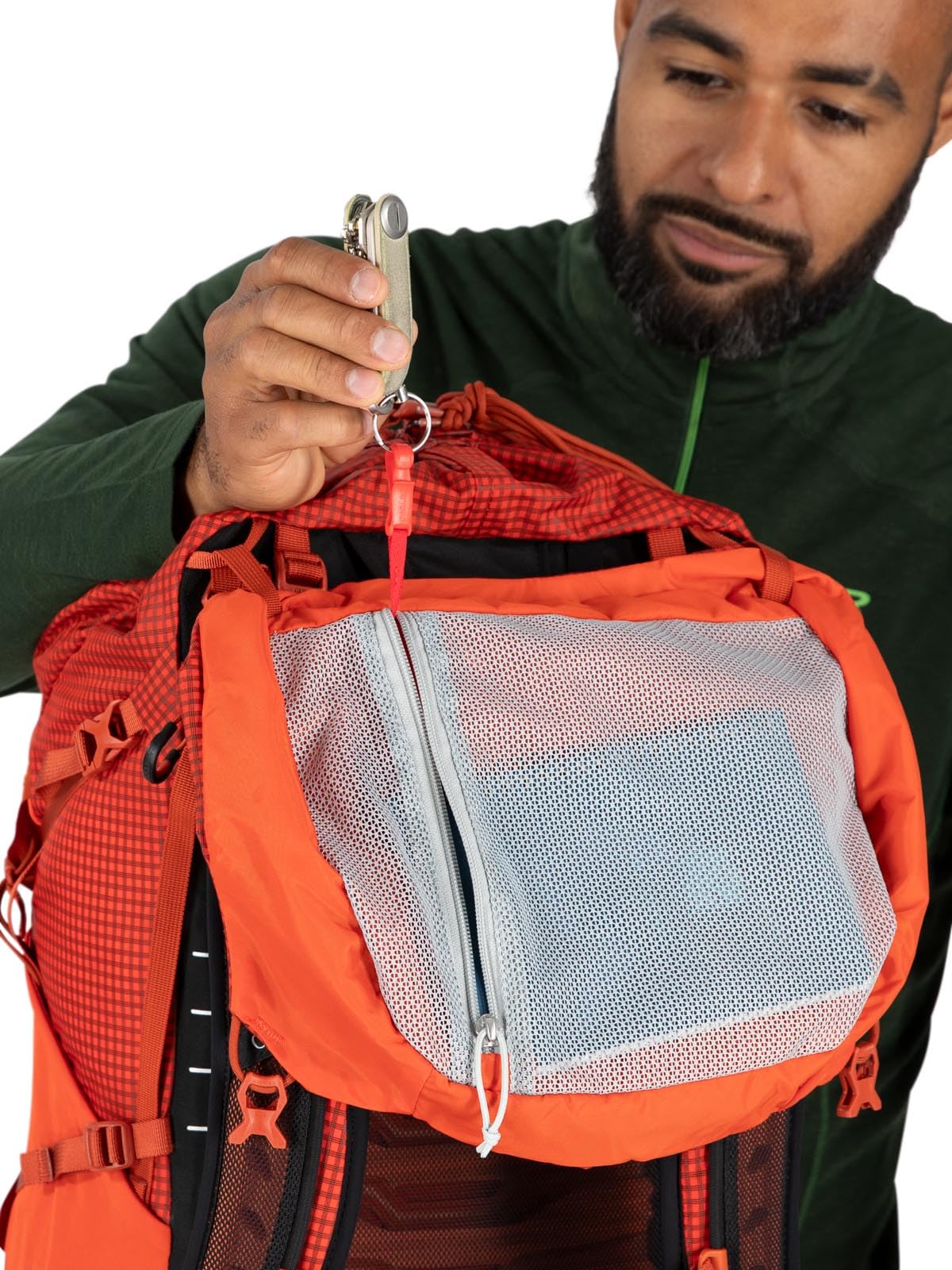 Osprey Talon Pro 40L Men's Hiking Backpack with Hipbelt - Lightweight Trekking Pack for Outdoor Adventures, Mars Orange, S/M - Perfect for Day Hikes, Camping & Travel Gear