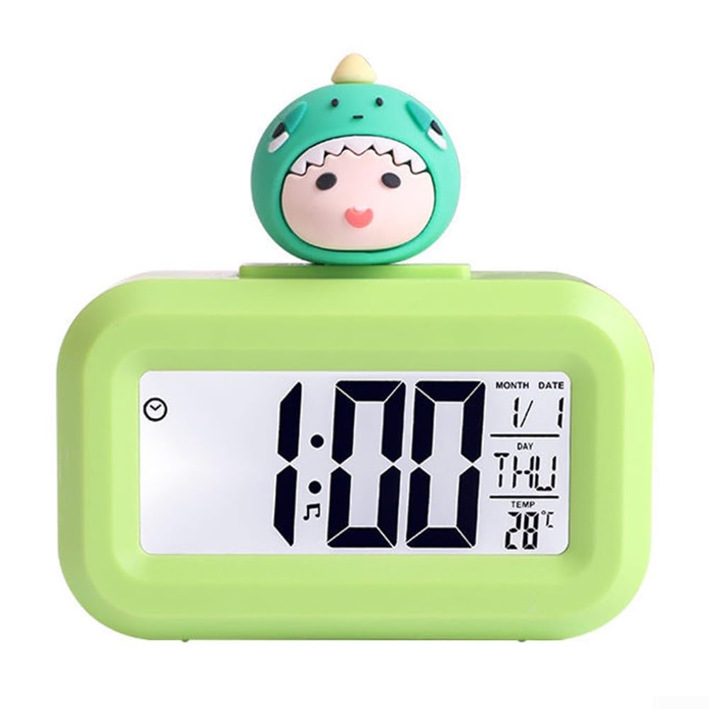 Stylish Cartoon Music Alarm Clock with LED Display - Cute Sheep Design for Bedroom, Kids Room & Living Room Decor | Wake Up to Gentle Melodies | Perfect Gift for Kids & Adults