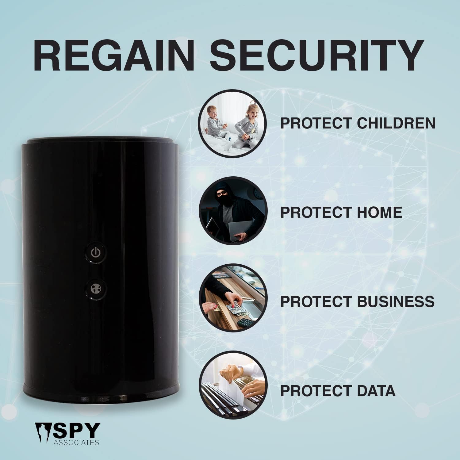2.4GHz Wireless Hidden Camera Router with 4K DVR & WiFi Remote View - Mini Spy Camera for Home Office Security Surveillance - Indoor Nanny Cam for Baby Monitoring & Pet Watching