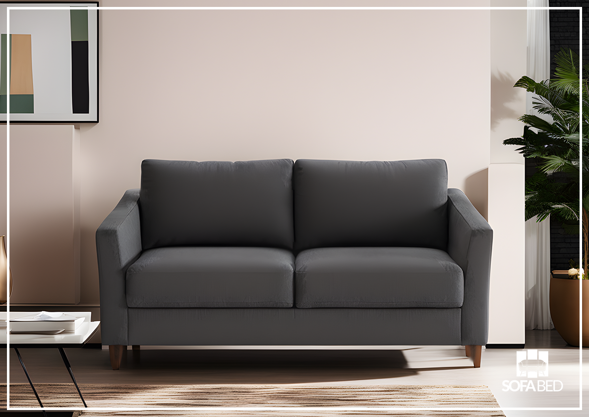 Custom Luonto Monika Fabric Sleeper Sofa - Handmade to Order | Convertible Couch Bed for Small Spaces & Guest Rooms | Perfect for Apartments, Dorms & Home Offices