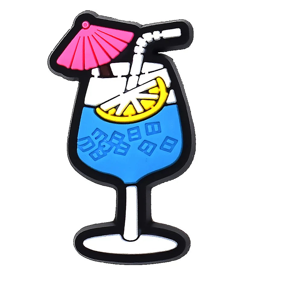 Trendy Summer Beach Shoe Charms Pins for Crocs - Fun Shoe Accessories & Decorations for Kids & Adults - Perfect for Christmas Parties, Beach Vacations & Everyday Wear