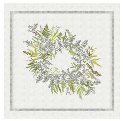 Bouquet De Fougeres Birch Tablecloth - Elegant Floral & Fern Design for Dining Room, Kitchen, or Party Decor (2024 Discontinued Pattern)