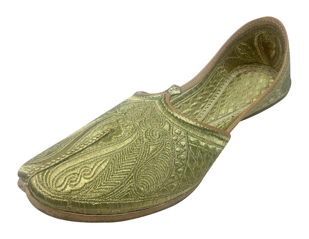 Men's Punjabi Jutti Formal Shoes | Traditional Indian Ethnic Footwear for Sherwani & Groom Wedding Attire | Handcrafted Leather DV858 | Perfect for Weddings, Festivals & Cultural Events