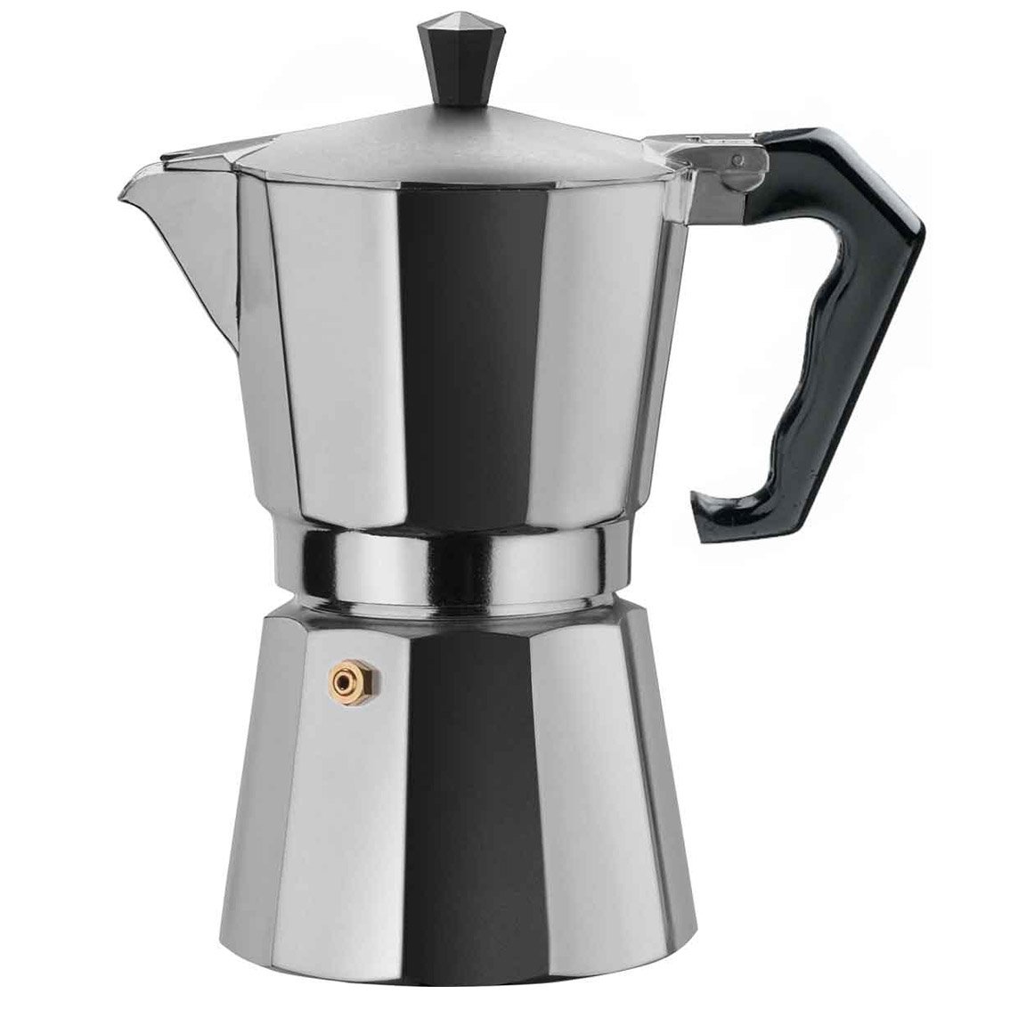 Prima Harold Stainless Steel 1 Cup Stovetop Espresso Maker - Perfect for Home, Office & Camping Coffee Brewing