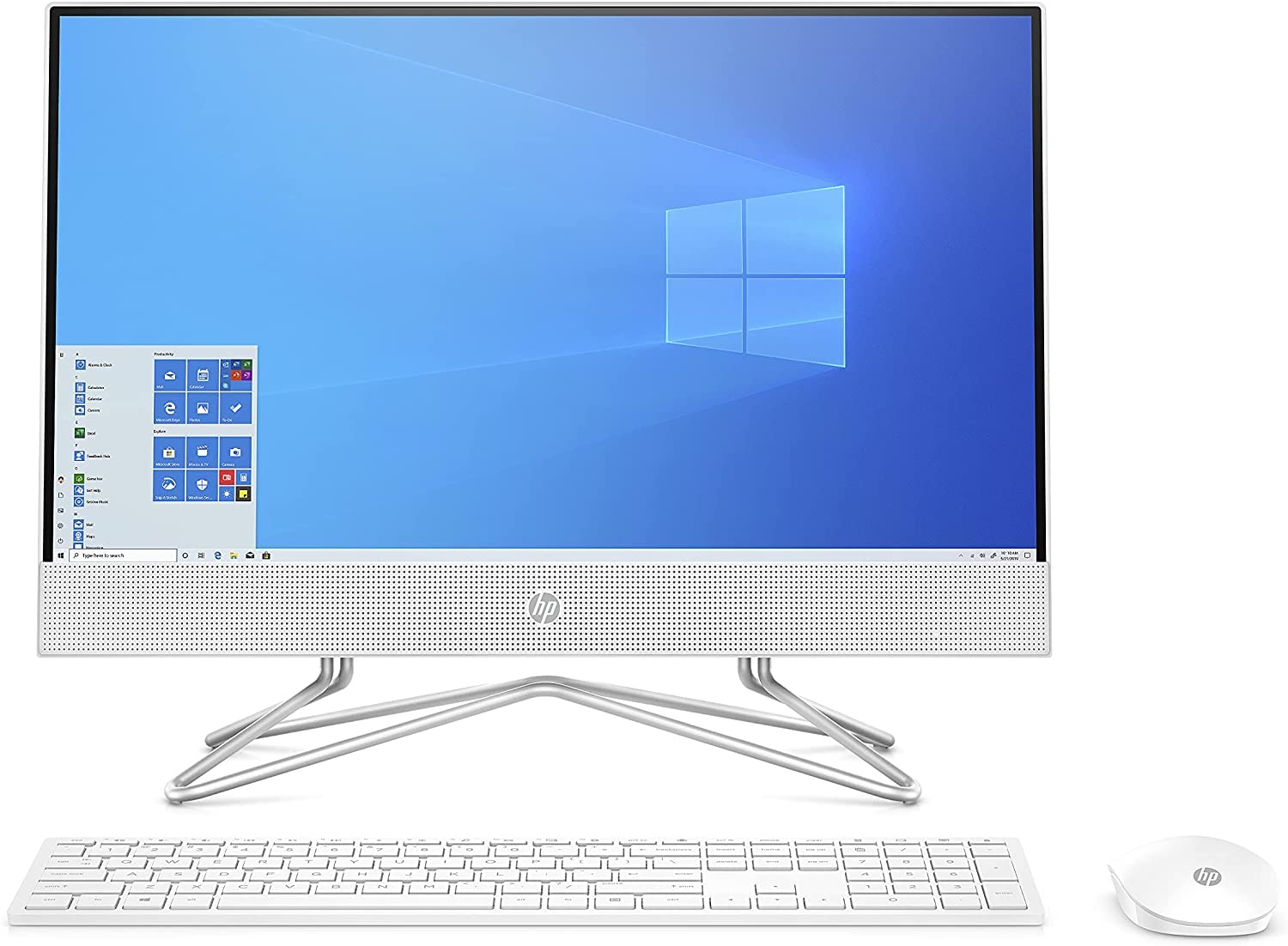 HP 2022 22-inch FHD All-in-One Desktop Computer with Intel Celeron J4025 | 12GB DDR4 RAM | 256GB SSD + 1TB HDD | WiFi Bluetooth | Windows 11 Pro | Snow White | Perfect for Home Office, Online Learning & Small Business Use