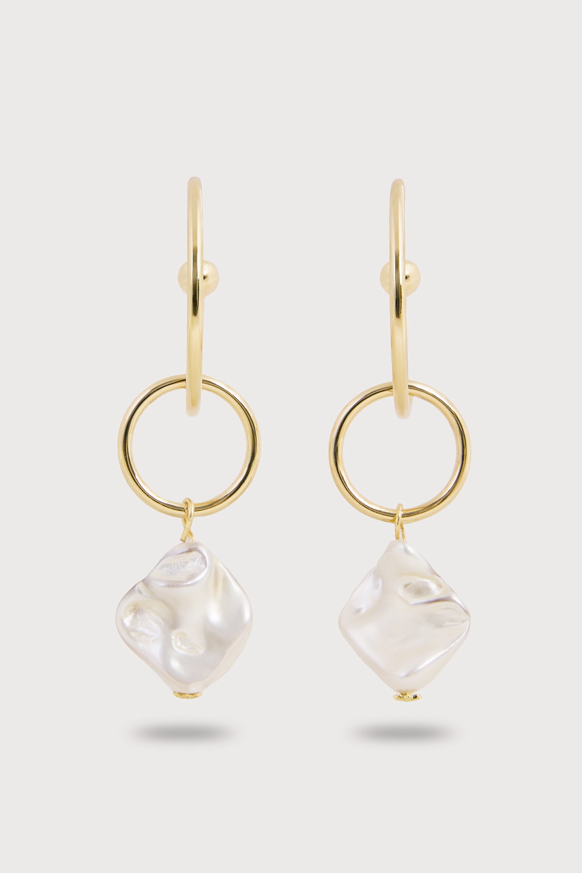 Stylish Pearl Multi Hoop Earrings for Women - Trendy Layered Dangle Earrings for Party, Wedding & Everyday Wear
