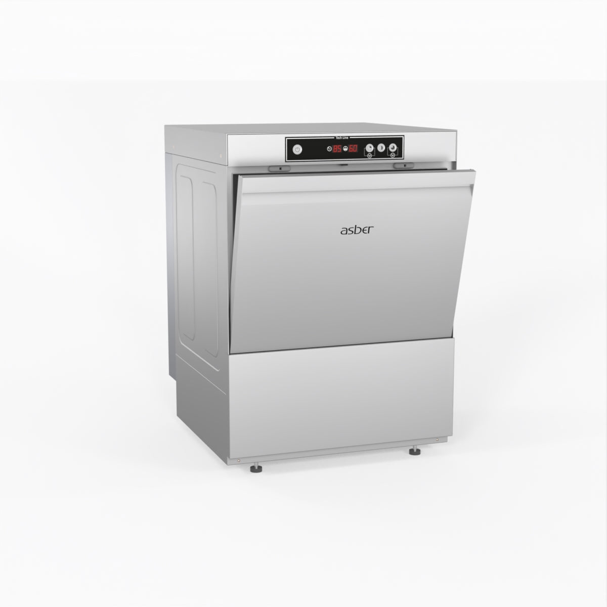 Asber Tech Line Underbench Dishwasher GE 500BDD - 18 Inch Built-In Dishwasher with Quiet Operation, Energy Star Certified - Perfect for Small Kitchens, Apartments, and RVs