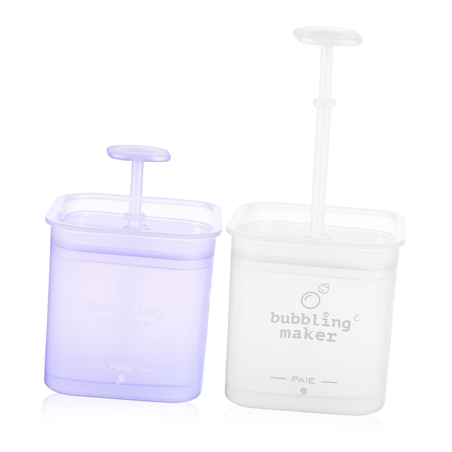 FOMIYES 2 Pack Foam Cup Dispenser Bottle - Foaming Pump for Shampoo, Face Wash & Skincare | Marshmallow Foam Maker for Bath, Shower & Hair Care Routine