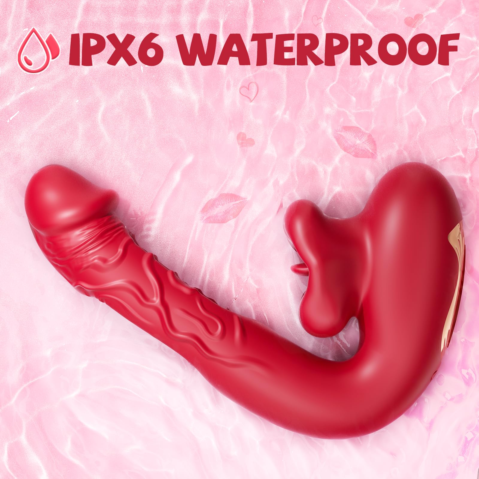 G Spot Vibrator & Clitoral Stimulator - 10 Vibration & Licking Modes for Women, Adult Sex Toy with Suction & Biting Functions for Nipple & Anal Pleasure - Perfect for Couples Play & Solo Intimate Moments