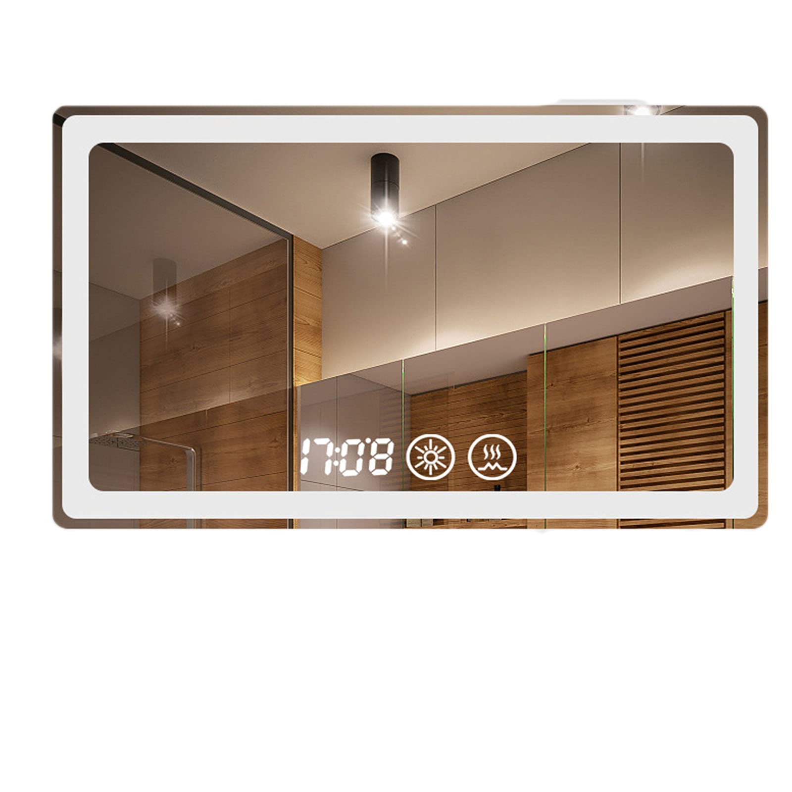 ZXD Smart LED Makeup Mirror with Anti-Fog Technology - Illuminated Vanity Mirror for Bathroom, Hotel & Toilet - Perfect for Makeup Application, Shaving & Grooming