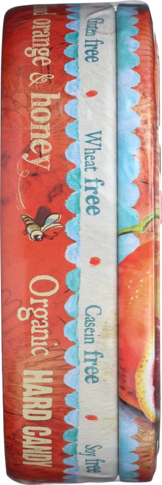 Torie and Howard Organic Hard Candy Tin - Blood Orange & Honey Flavor, 2oz (Pack of 2) | All-Natural Snacks for Office, Travel & Gifts
