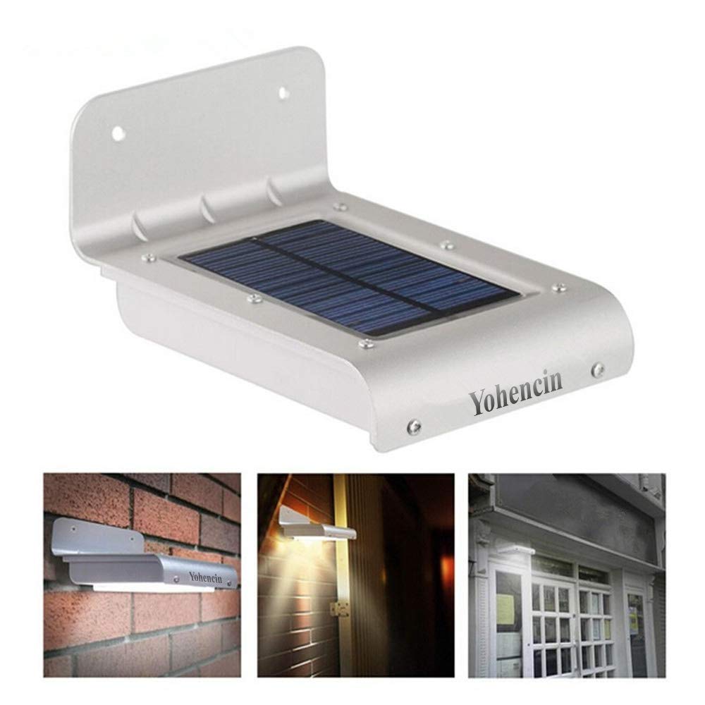 Solar Powered Outdoor Security Lights - 16 LED Waterproof Wireless Motion Sensor Garden Lights with PIR for Energy-Efficient Yard, Pathway & Patio Lighting (Ideal for Driveway, Backyard & Deck)