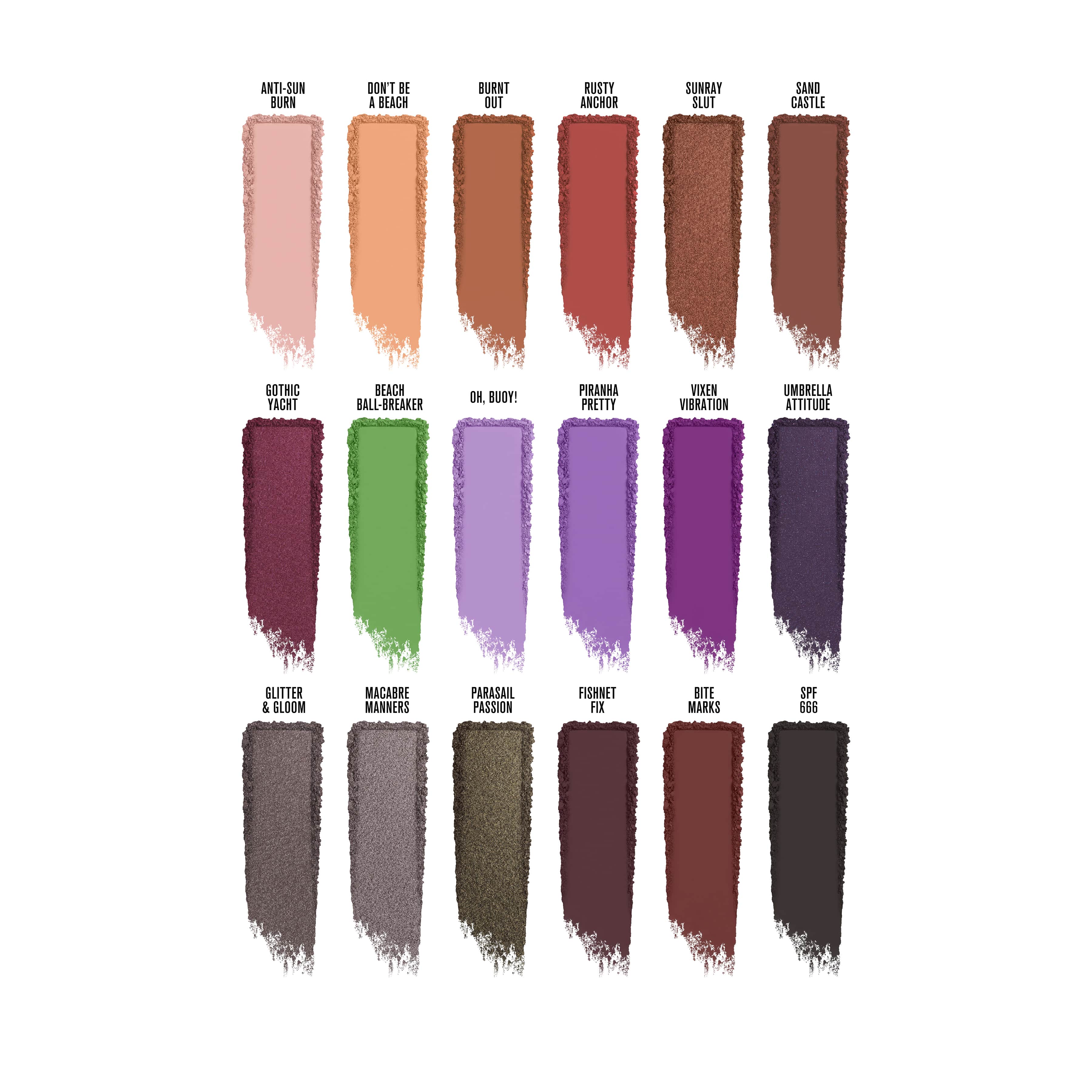 Gothic Beach Palette - Dark & Moody Eyeshadow Set for Smokey Eyes & Vampy Makeup Looks | Perfect for Halloween, Cosplay & Alternative Fashion