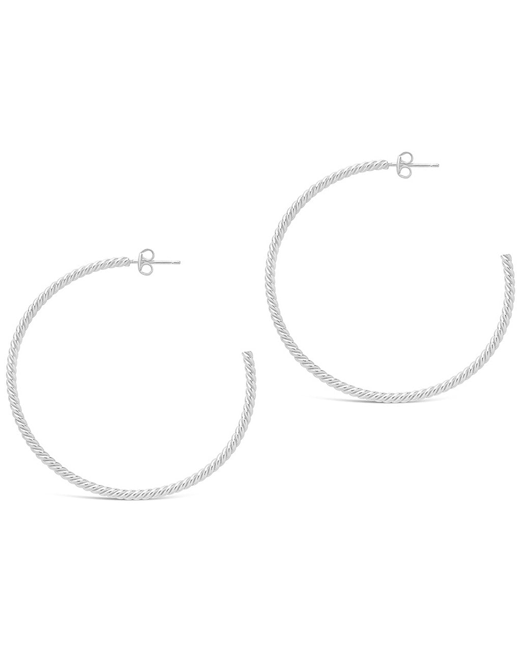 Trendy Rope Twist Hoop Earrings for Women - Gold & Silver Dangle Drop Hoops - Perfect for Casual, Party & Wedding Jewelry