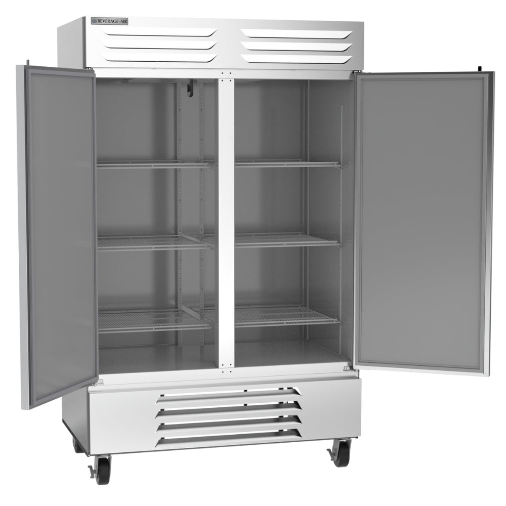 Beverage Air 54 Inch Commercial Reach-In Freezer with 2 Solid Doors - Perfect for Restaurants, Bars, and Catering Businesses