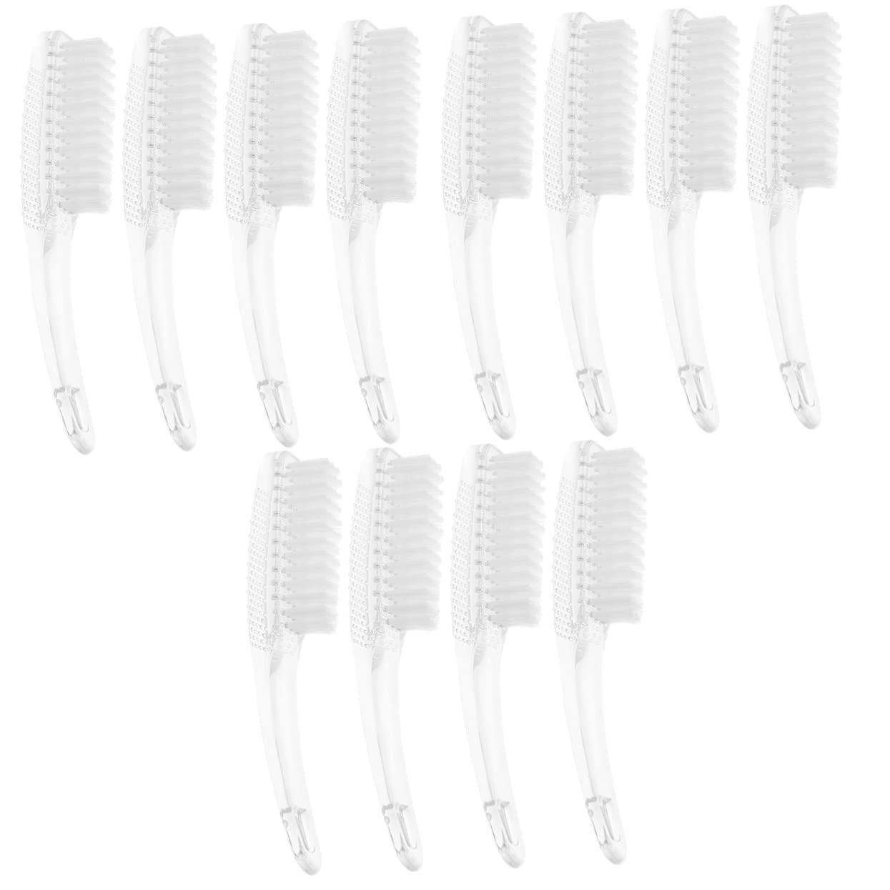 Minkissy 12 Pcs Nail Cleaning Brush Set - Soft Multifunctional Under Nail Cleaner & Finger Nail Brush for Professional Manicure, Pedicure & Nail Art - Perfect for Home, Salon & Travel Use