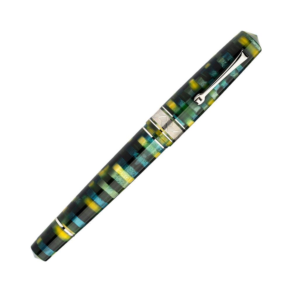 Leonardo Fountain Pen Mosaico - Premium Stainless Steel Pen for Writing, Calligraphy & Collecting - Perfect for Gifts, Office Use & Special Occasions