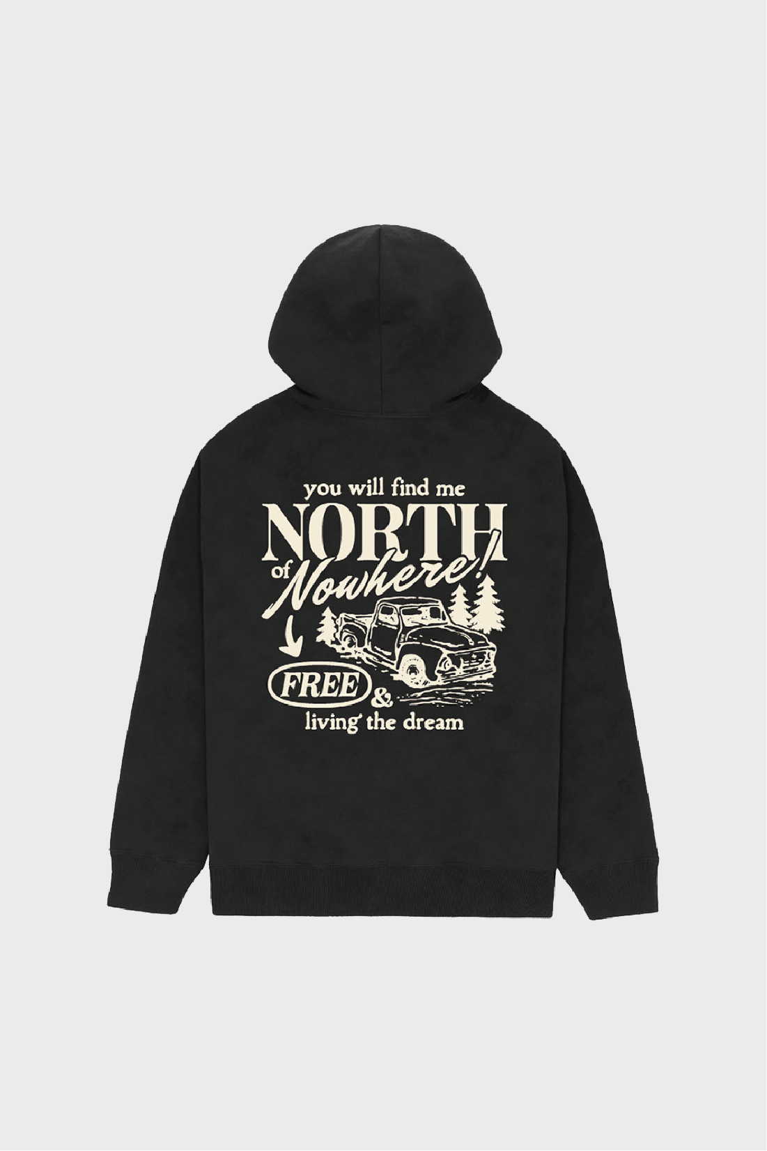 North of Nowhere x TEAMLTD Festival Hoodie - Stylish Unisex Pullover Sweatshirt for Music Festivals & Outdoor Events