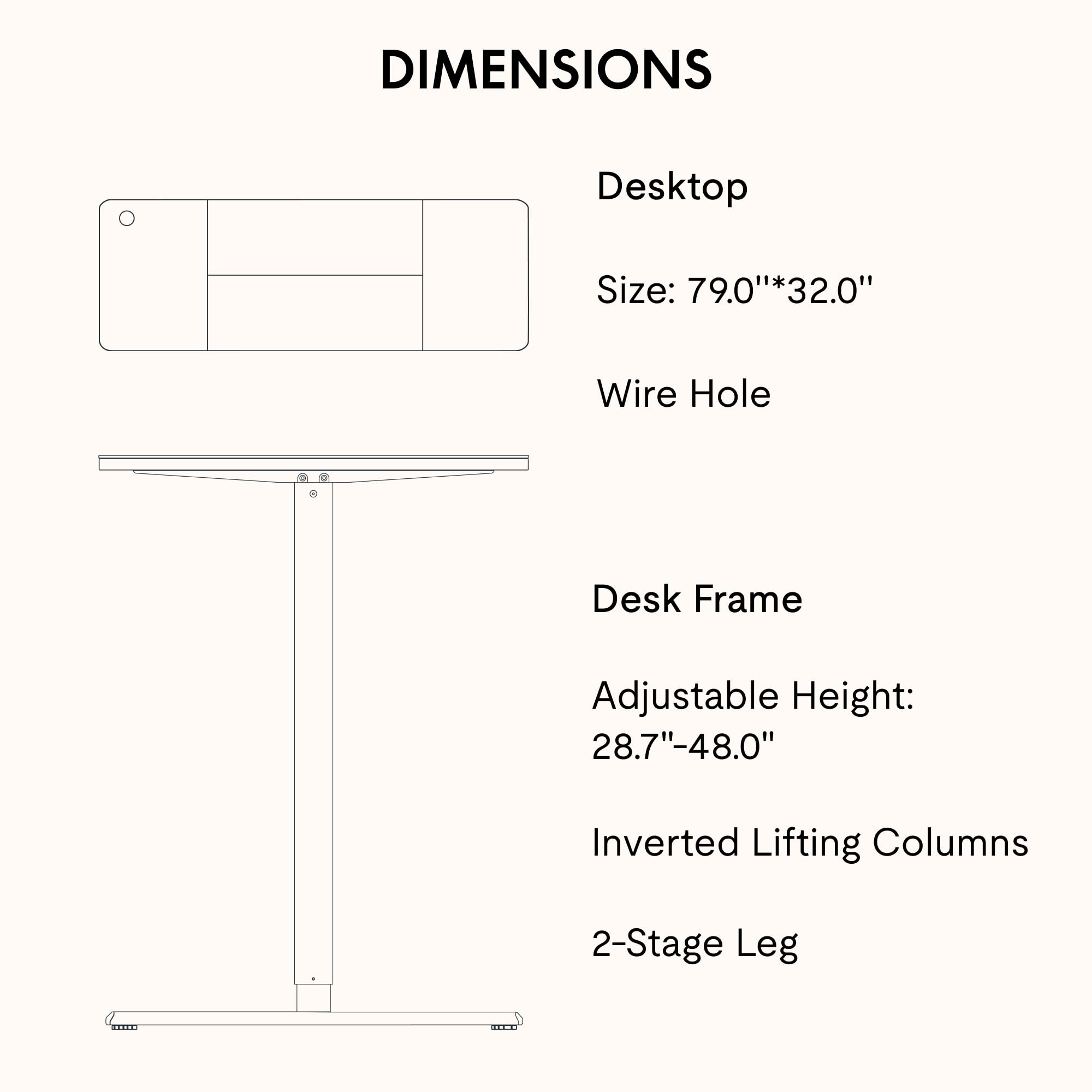 SANODESK 79x32 Inch Electric Standing Desk - Height Adjustable Sit Stand Desk with Splice Board, White Frame & White Top - Perfect for Home Office, Gaming & Computer Workstations