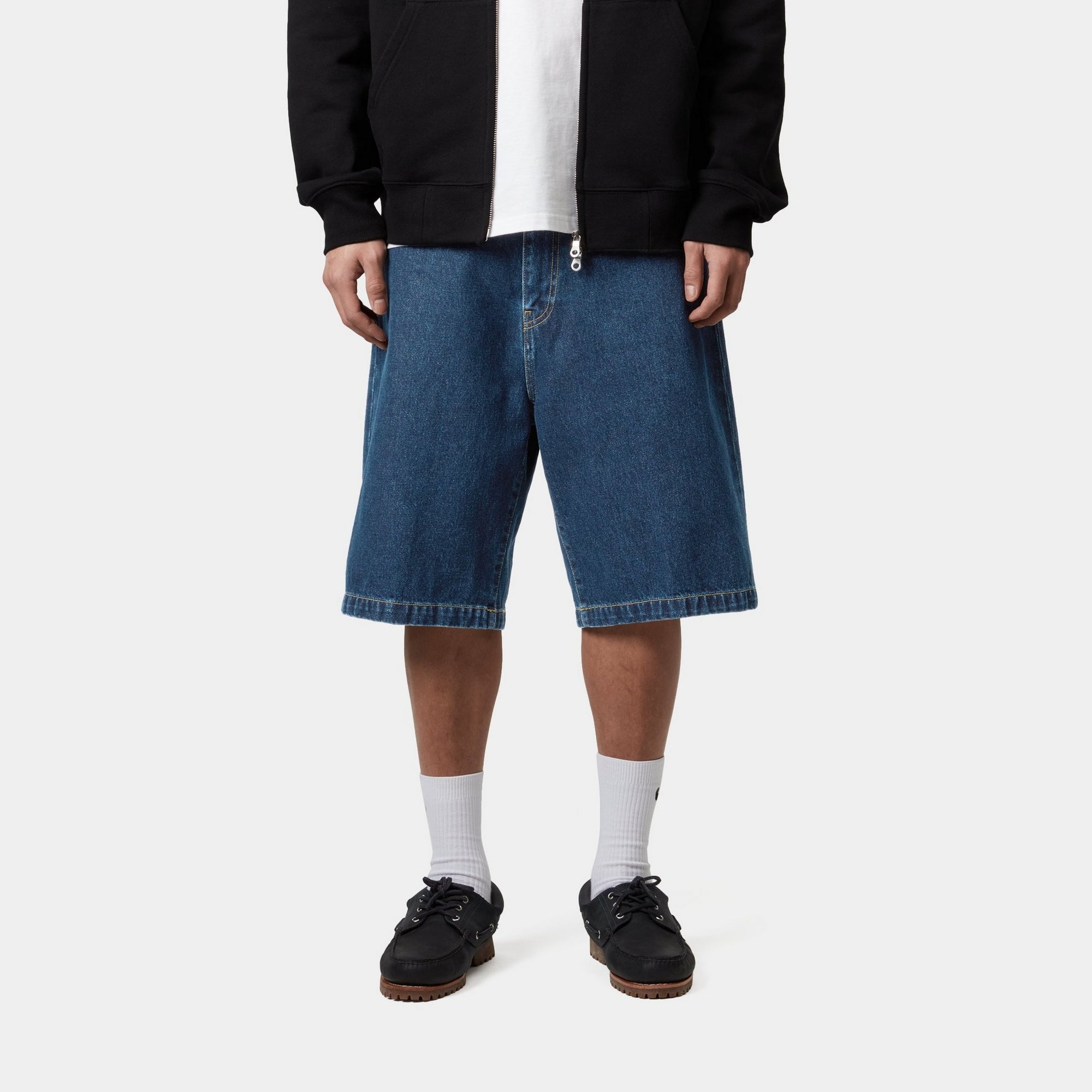 Landon Short - Stone Washed Blue Denim Shorts for Men | Casual Wear & Summer Outfits