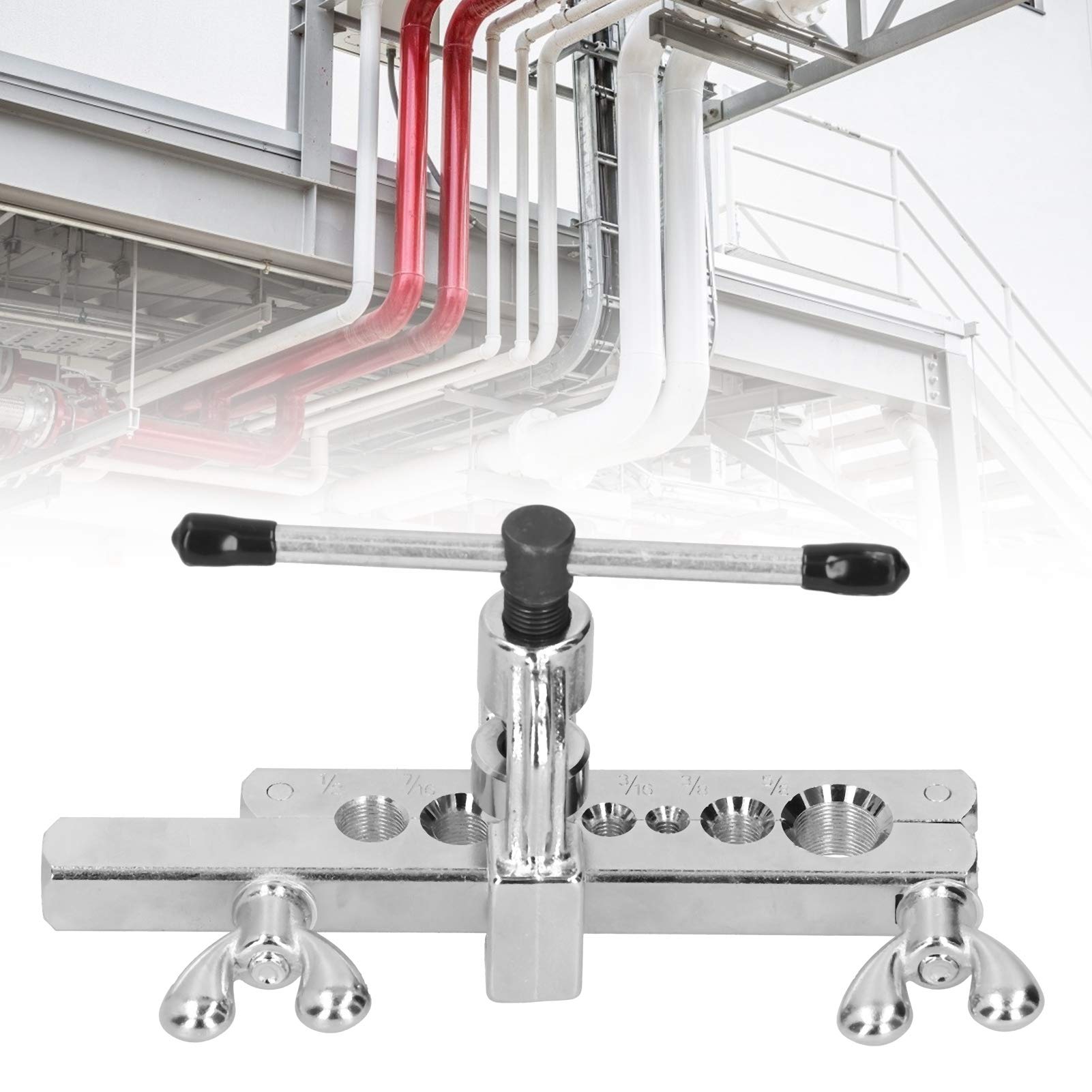 VINGVO Flaring Tool Set - High Efficiency Steel Tube Flaring Kit for Copper Pipes | Professional Plumbing, HVAC & Automotive Repair Tool | Perfect for DIY Home Improvement & Pipe Installation Projects