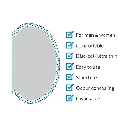 KRUSH Disposable Underarm Sweat Pads - 10 Pack | Highly Absorbent Cotton Pads for Men & Women | Anti-Allergic, Antibacterial & Odor Control | Perfect for Gym, Work & Daily Activities
