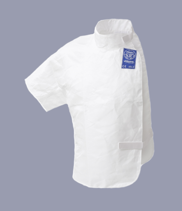 Uhlmann FIE Men's Underplastron 800N Fencing Chest Protector - Lightweight & Breathable for Competitive Fencing Training & Tournaments