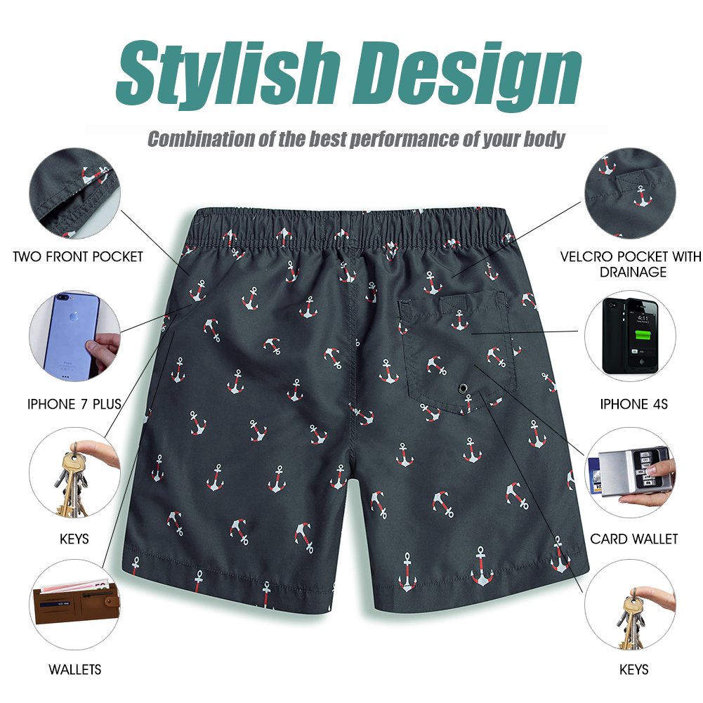 Maamgic Men's Slim Fit Swim Shorts - 7 Inch Quick Dry Swim Trunks for Beach, Pool & Water Sports | Comfortable & Stylish Swimwear