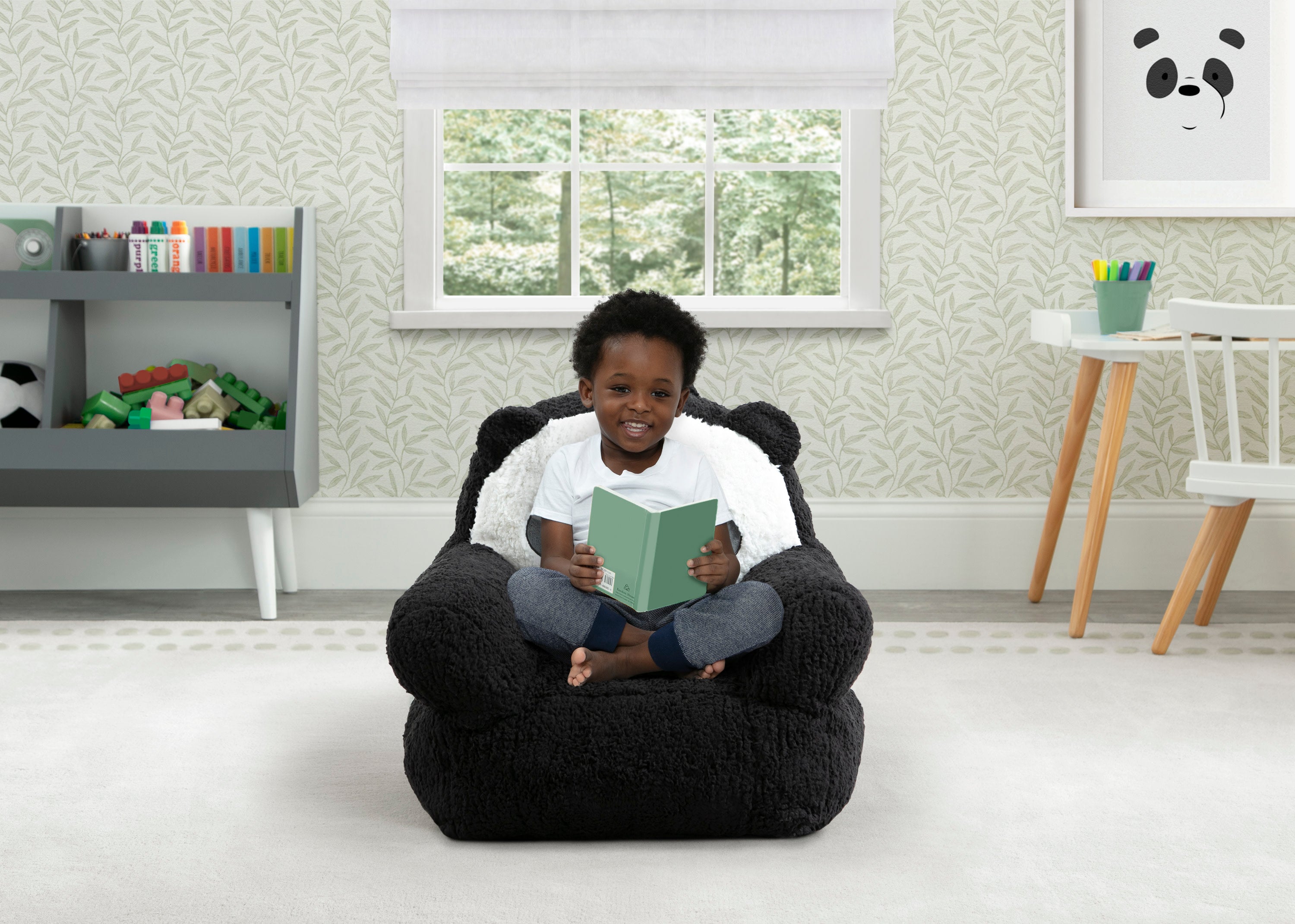 Panda Cozee Buddy Chair - Soft Plush Stuffed Animal Chair for Kids & Teens - Perfect for Reading, Gaming, and Relaxing in Bedroom or Playroom