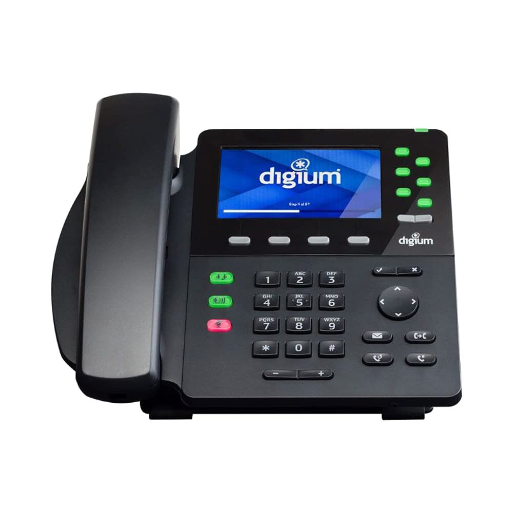 D65 6-Line SIP Business Phone with HD Voice, Gigabit Ethernet & Wireless Headset | 4.3