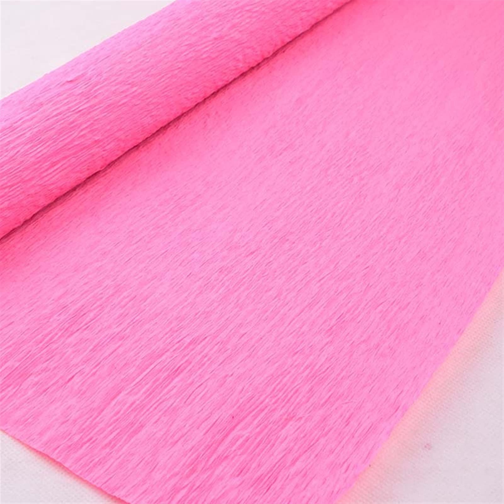 Premium Crepe Paper for DIY Flowers & Party Decorations - Wavy, Monochrome, High Flexibility, Non-Fading Craft Paper (Light Pink) - Perfect for Kindergarten Projects, Wedding Bouquets & Home Decor