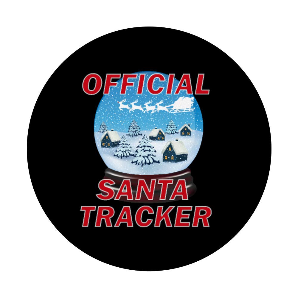 Official Santa North Pole Tracker - Christmas Santa Tracker PopSockets Phone Grip & Stand for iPhone, Samsung & Tablets - Perfect for Holiday Travel & Gift Giving